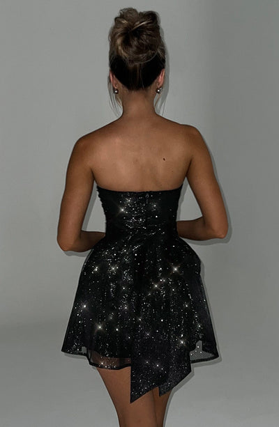 Chloe Scarlett - Faye Sparkle Dress Black