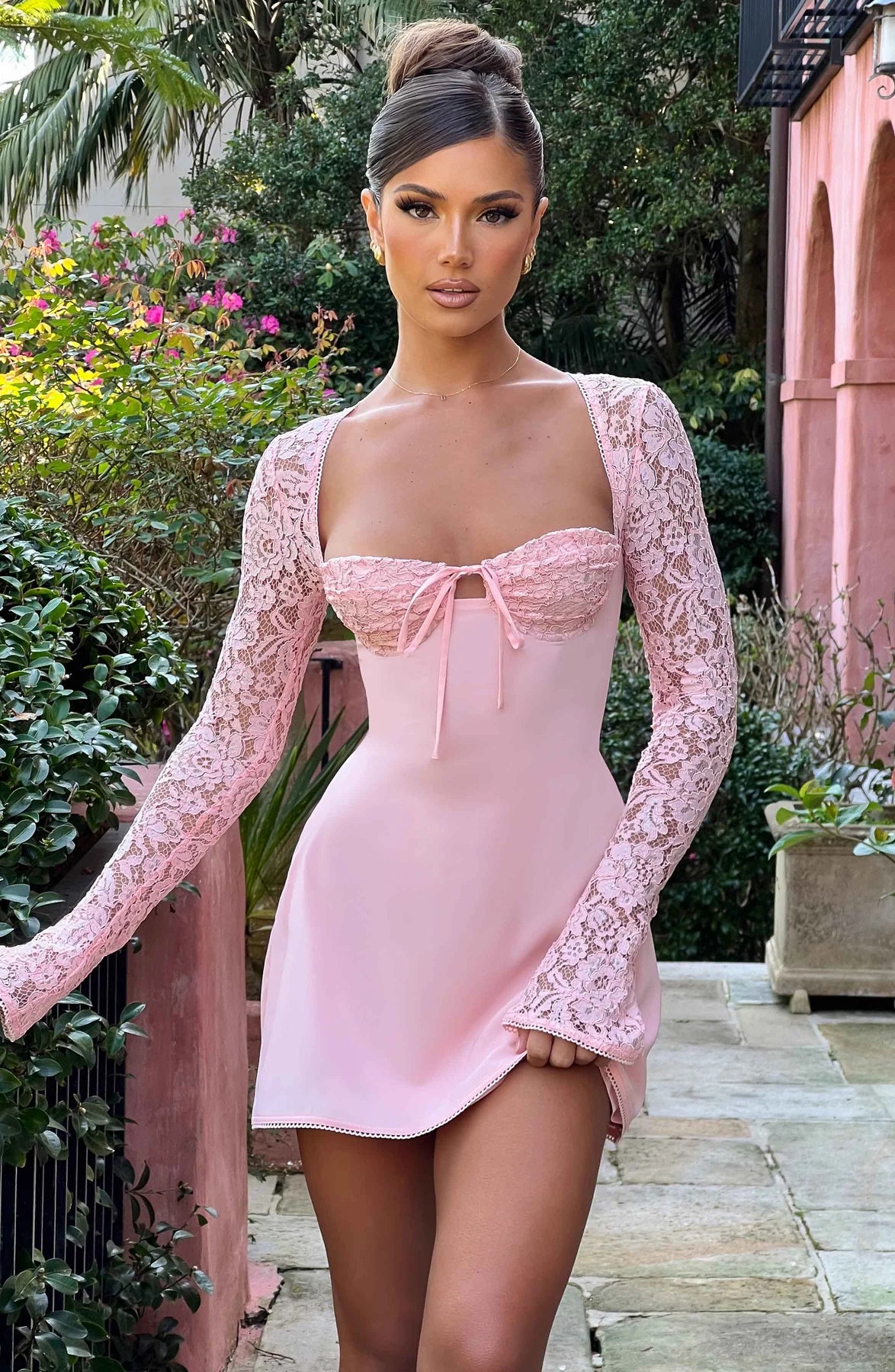 Chloe Scarlett - Lavinia Mini Dress - Blush